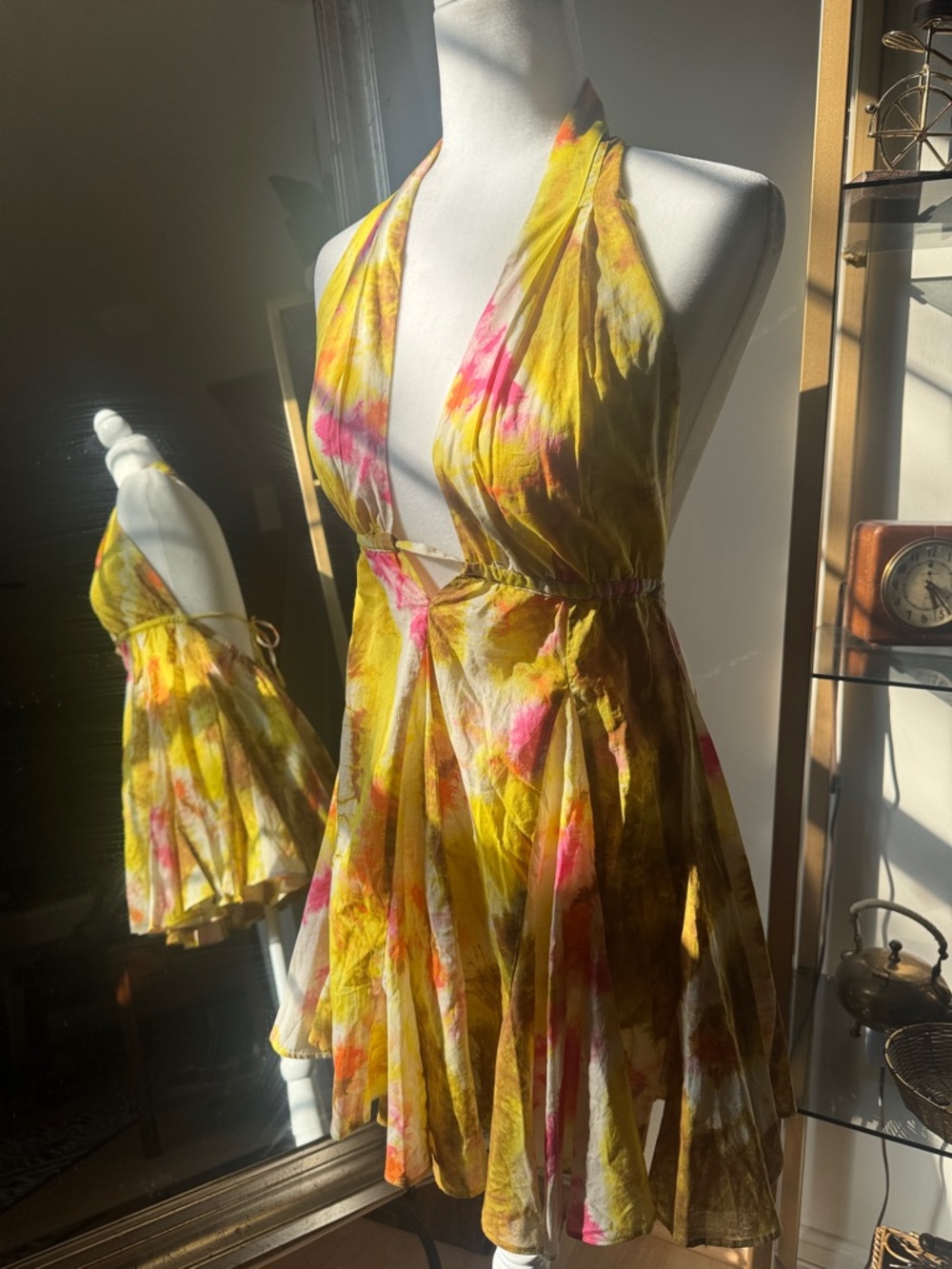 Zara TieDye Halter Dress size xs